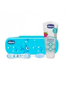 Chicco Set de higiene dental azul +12 meses