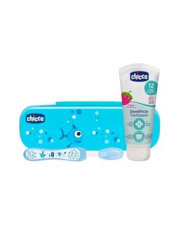 Chicco Set de higiene dental azul +12 meses