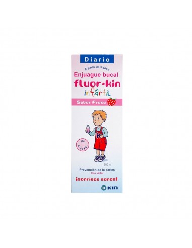 Fluor Kin Colutorio Infantil fresa 500 ml