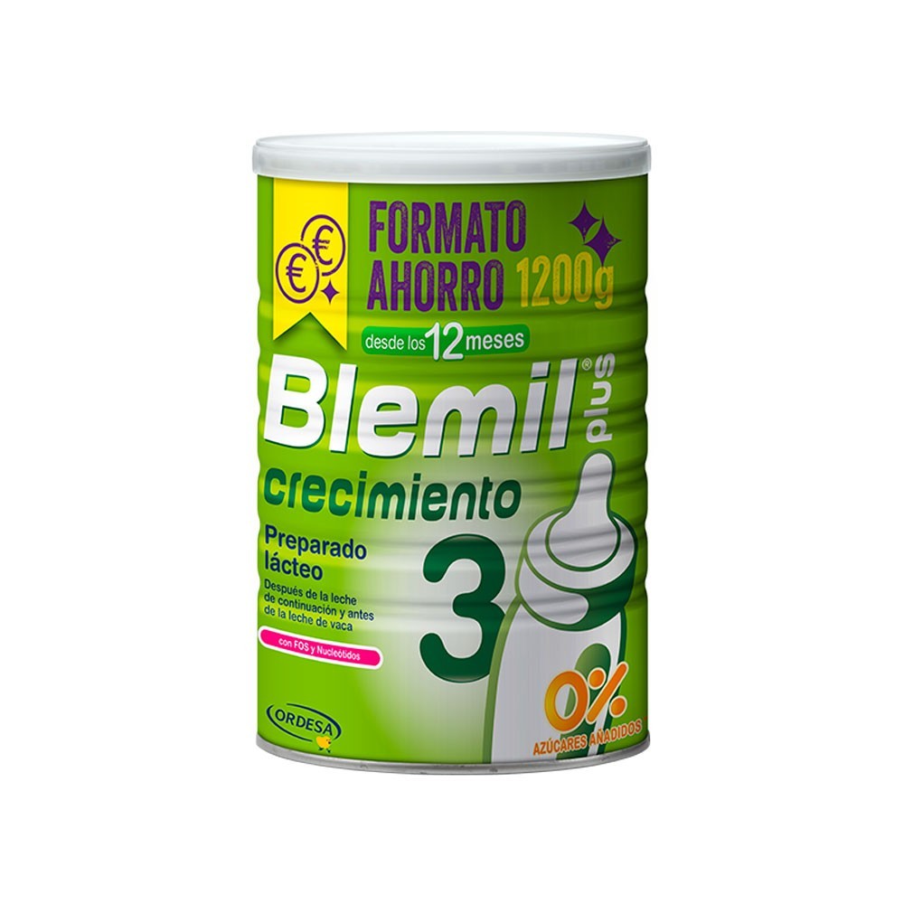 Fórmula Blemil Plus 3 0% Azúcar 1200g