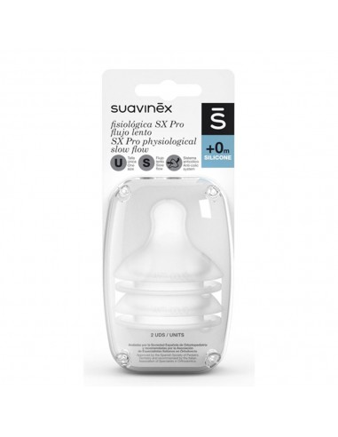 Suavinex Tetina Silicona Anatómica Flujo Medio +6M 2 unidades - Farmacia  Quintalegre