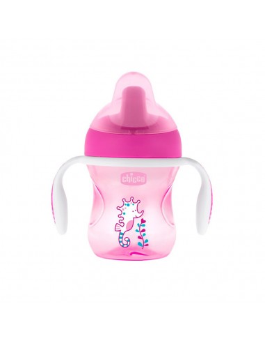 Chicco Vaso suave de entrenamiento +6M Rosa 200 ml