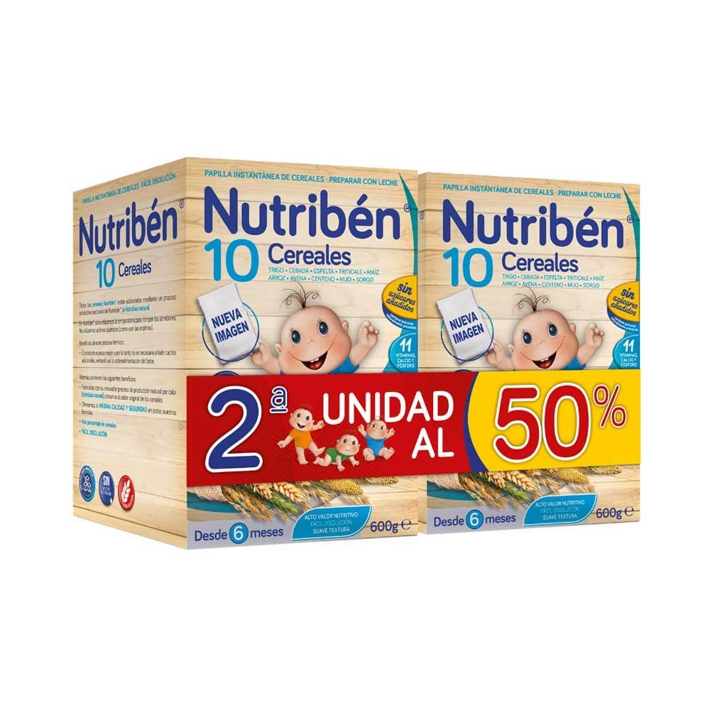 Nutriben Innova 5 cereales 600 g duplo 2ª unidad al 50%