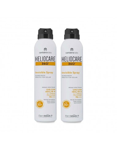 Heliocare 360º Spray Invisible SPF50+ Duplo 200+200ml