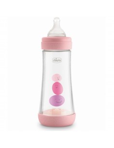 Chicco Perfect5 Biberón Rosa Flujo Rápido 4m+ 300 ml