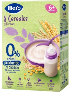 Papilla Hero Baby Pedialac 8 cereales con Galleta. Alimentación Bebé  Parafarmacia - Farmacia Penadés Alcoy Tienda