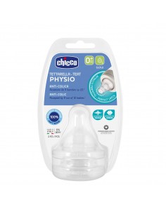 Chicco Tetina Physio Flujo Lento 0M+ 2 Unid