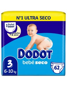 Dodot Bebé Seco Value Pack Talla 3 62 unidades