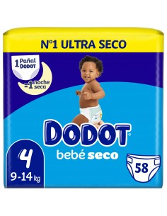 Dodot Bebé Seco Value Pack Talla 4 58 unidades