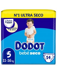 Dodot Bebé Seco Value Pack Talla 5 54 unidades