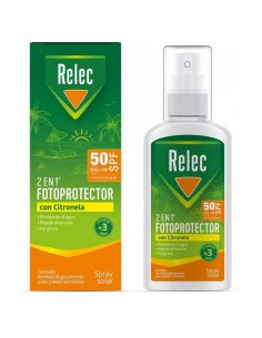 Relec Fotoprotector con Citronela Spray SPF50 100 ml