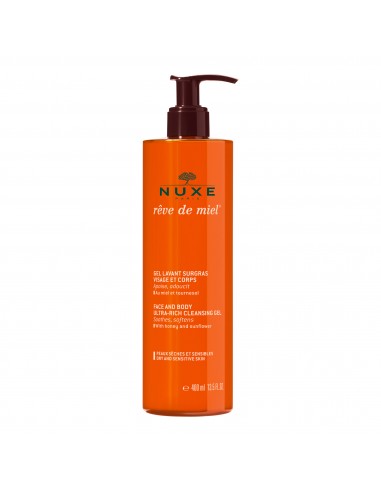 Nuxe Rêve de Miel Gel Limpiador Dermatológico Rostro y Cuerpo 400 ml