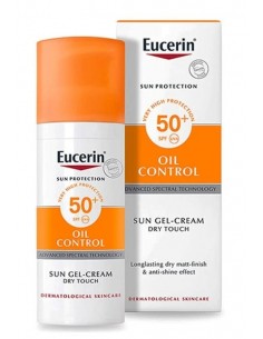 Eucerin Sun Gel Crema Color Claro Oil Dry Touch FPS50+ 50 ml