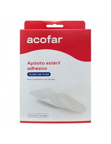 Acofar Apósito Estéril Adhesivo 10x8 cm 10 unidades