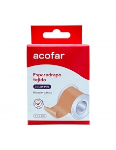 Acofar Esparadrapo Tejido Color Piel 5x5 cm