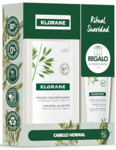 Klorane Champú Leche de Avena 400 ml + Regalo Acondicionador