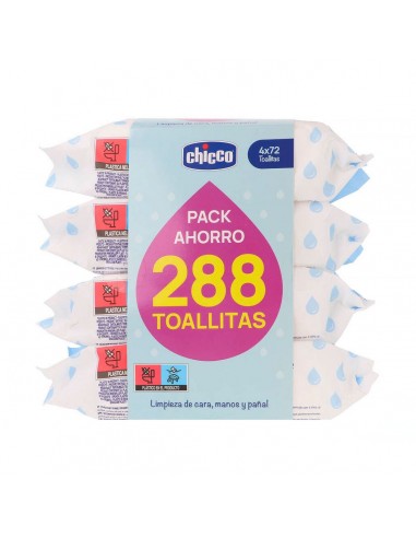 Chicco Cuatripack Toallitas 4x72 unidades