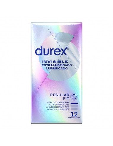 Durex Preservativos Invisible Extra Lubricados 12 unidades