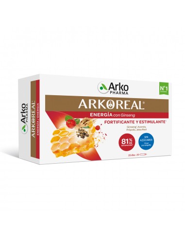 Arko Real Jalea Real + Ginseng 20 ampollas