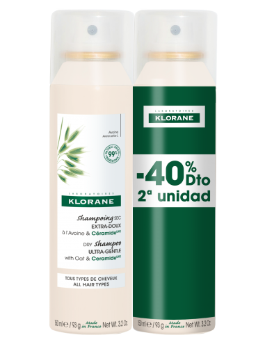 Klorane Champú Spray Seco Avena150 ml Pack