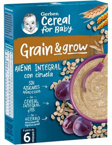 Gerber Papilla Avena con Ciruela 250 g