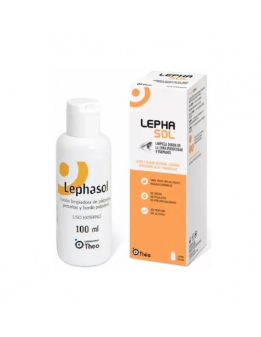 Lephasol Loción Limpiadora Párpados, Pestañas y Borde Palpebral 100 ml