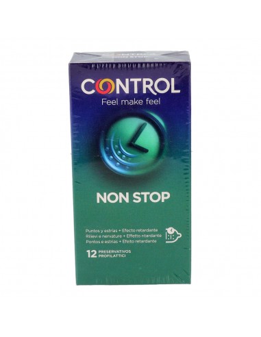 Control Preservativos Non Stop Dots & Lines 12 unidades