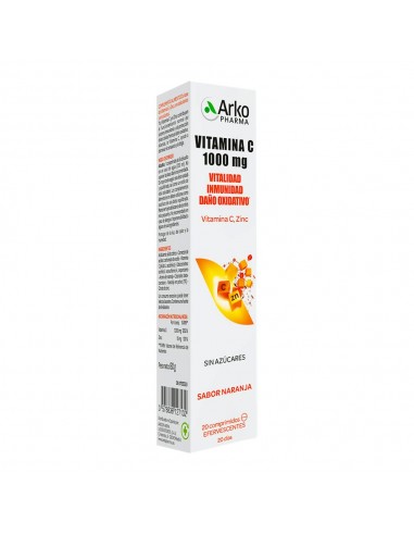 Arko Vitamina C 100 Mg+ Zinc 20 comprimidos efervescentes