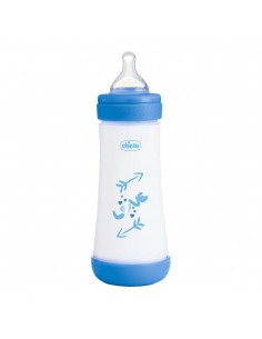 Chicco Perfect5 Biberón Azul Flujo Rápido +4 meses 300 ml